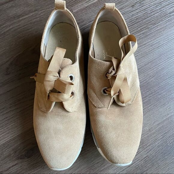 ERIC MICHAEL- Suede Sneakers Tan Size 40 - Picture 2 of 8